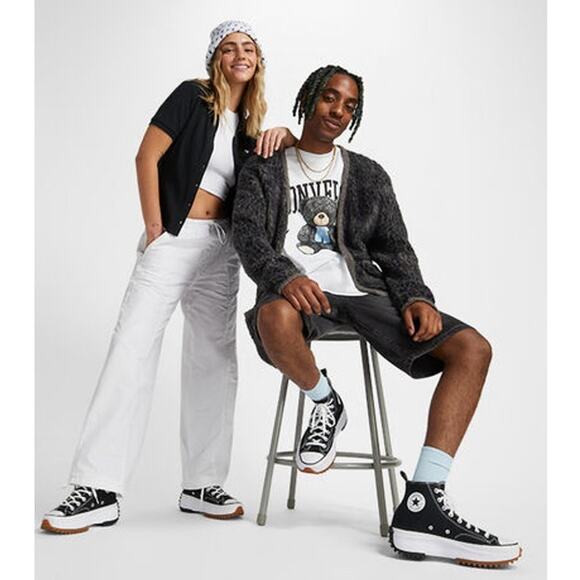 Converse OG Run Star Hike Unisex High Top Platform Sneaker in Black, Size 10 - Picture 5 of 14